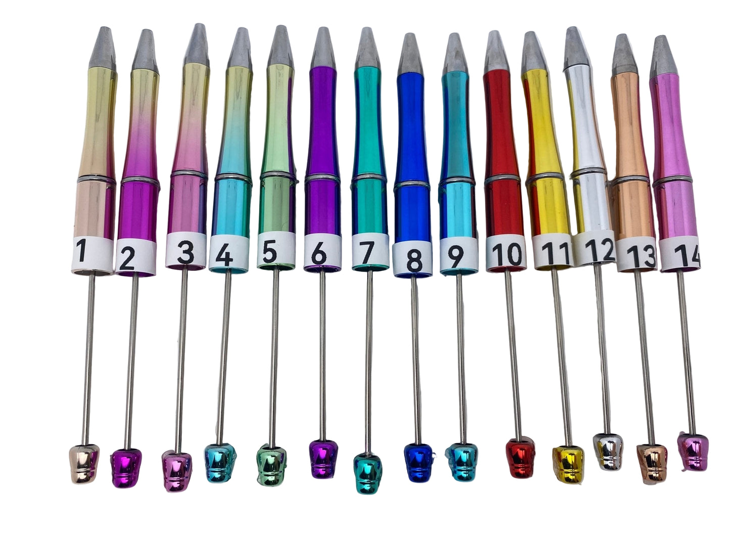 153B. Beadable DIY Metalic Omber pen - Romo bead