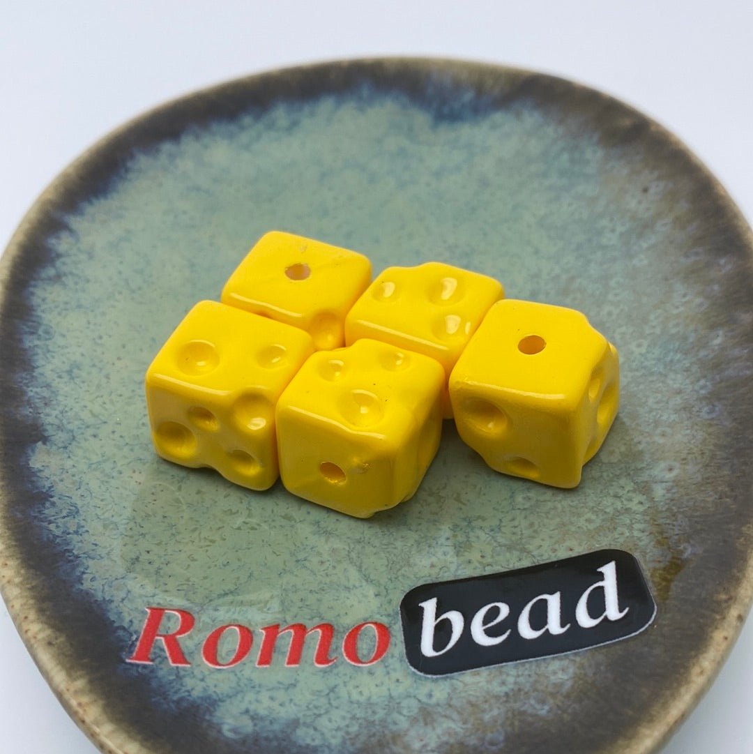 2. cubic cheese beads - Romo bead