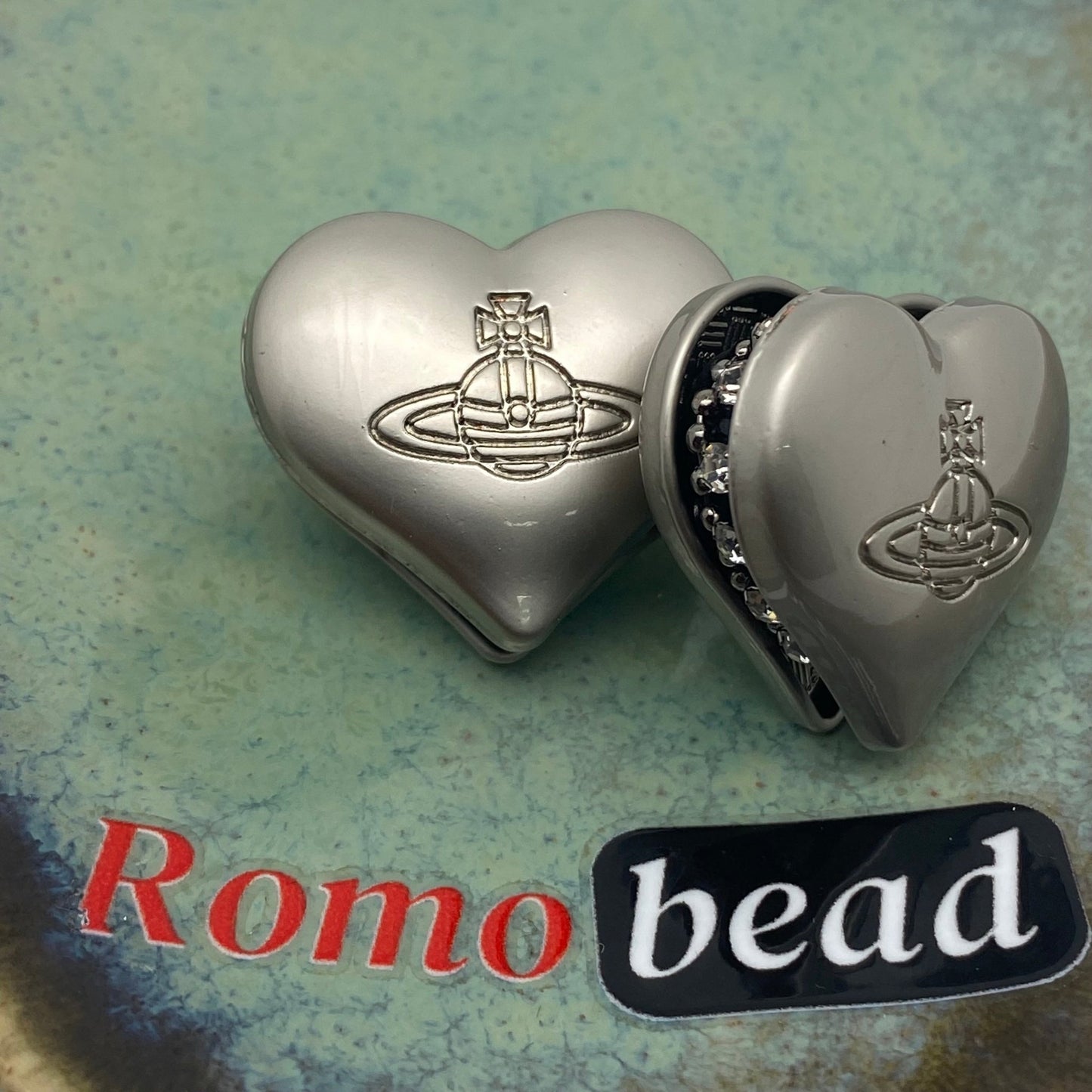 289.supper fancy heart - Romo bead