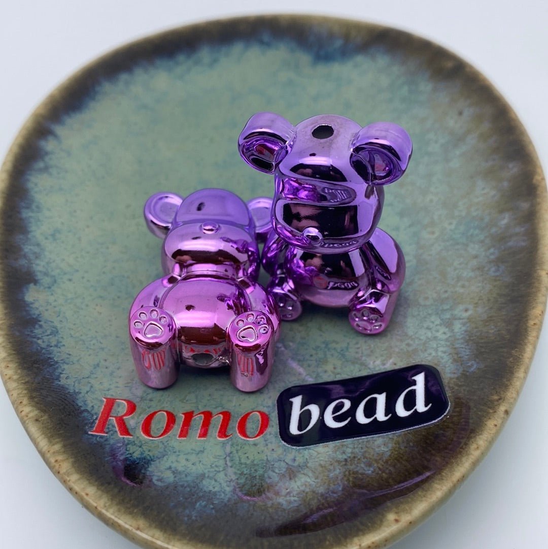 37. Shiny omber Uv bear beads - Romo bead