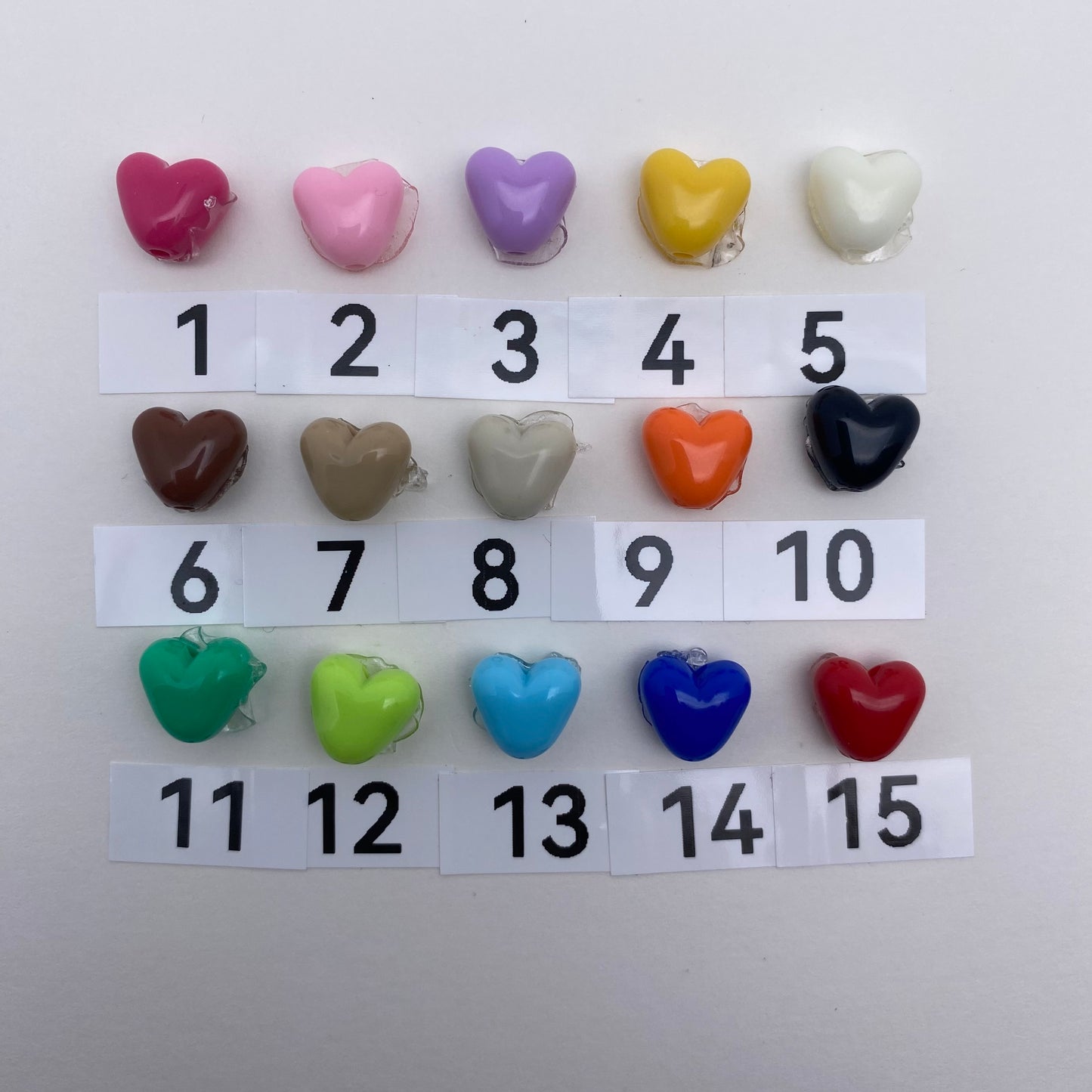 84. heart beads