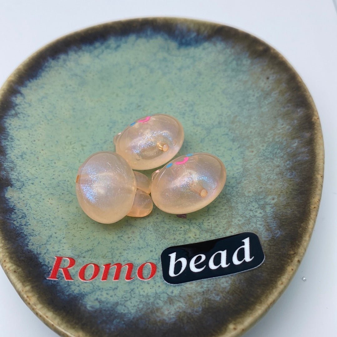 70. rabbit clear head beads - Romo bead