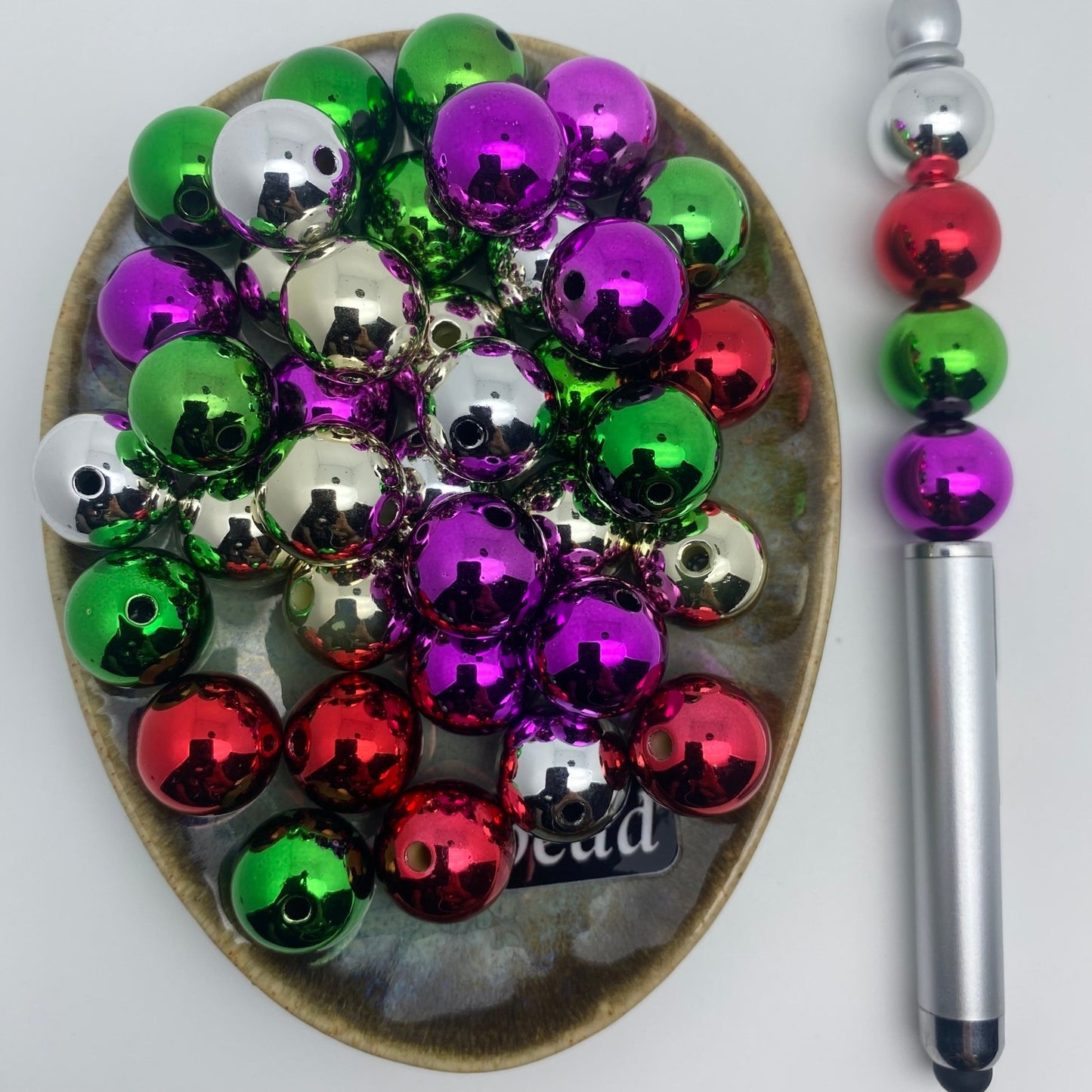 98. round 16mm Shiny beads - Romo bead