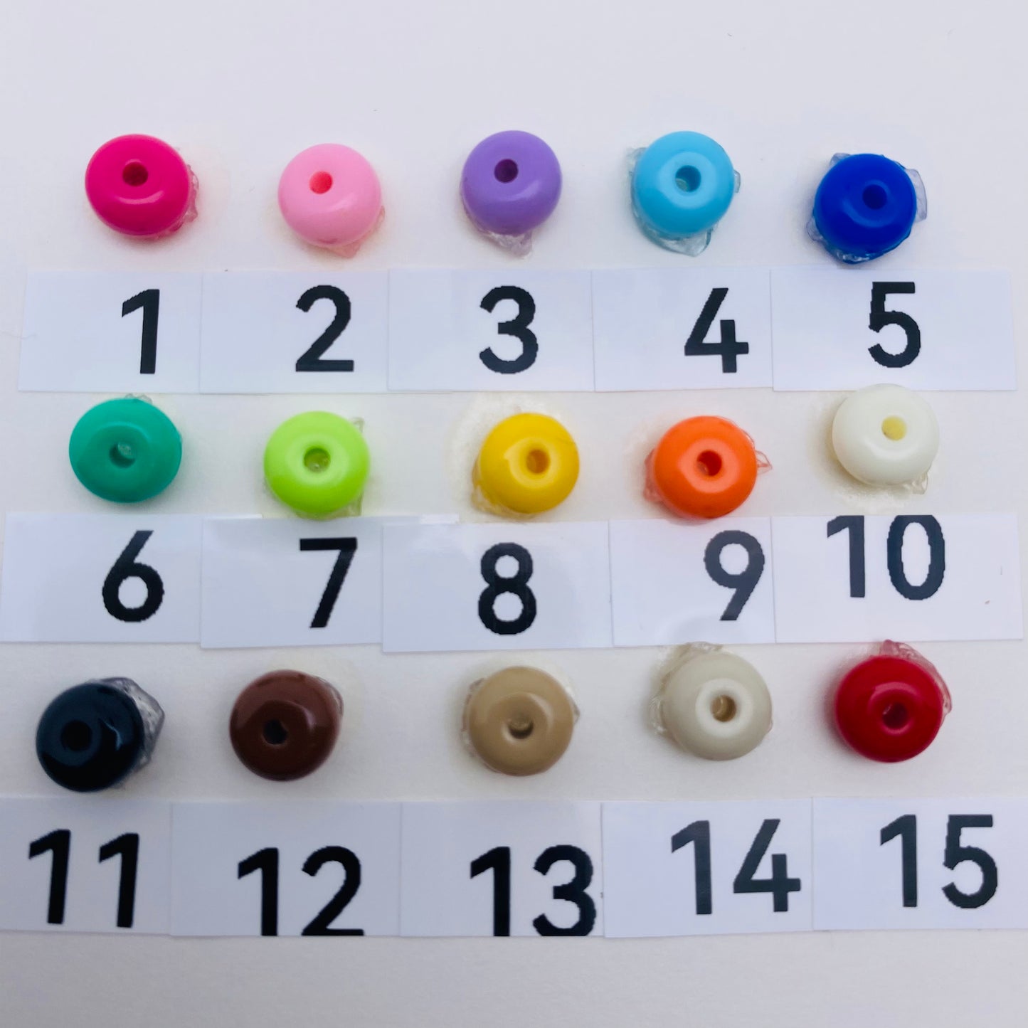 81. flat circle beads