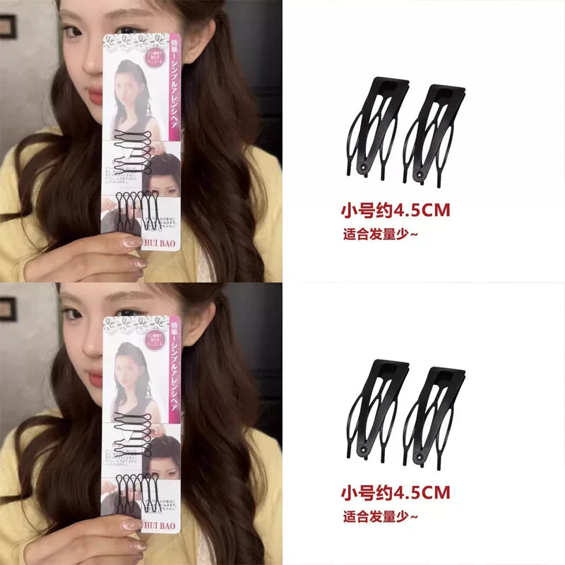 Flat Head Savior Seamless Simple Loose Hair Clip Loose Hair Organizer High Crown Miracle Sweet Girl Invisible Seamless Hair Buckle