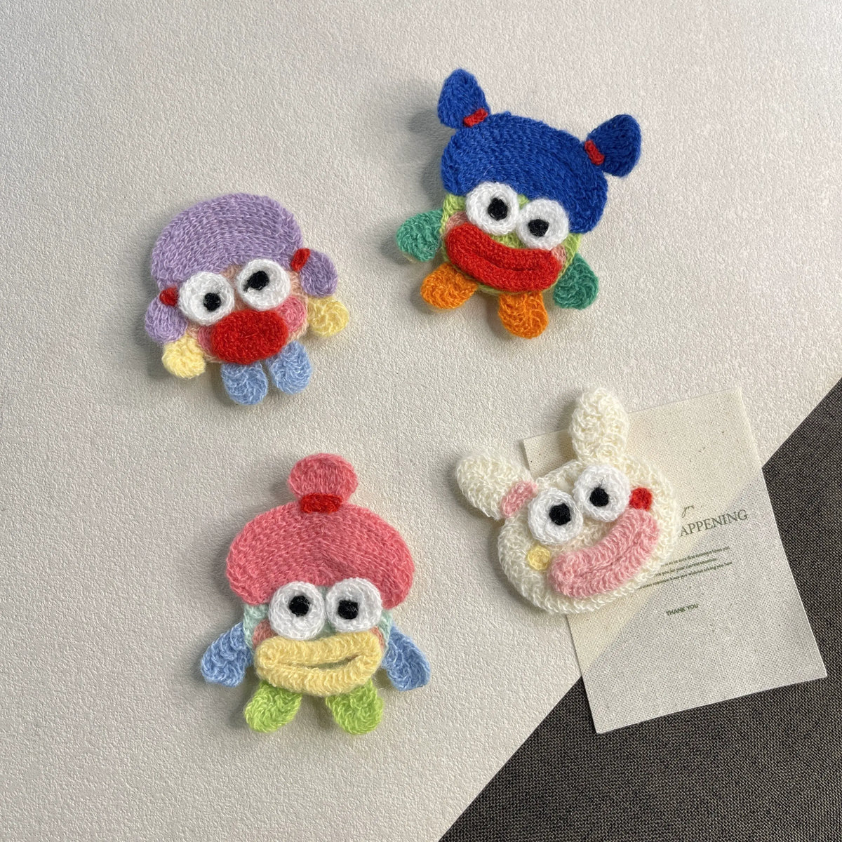 Bikini Castle cute cartoon bangs sticker, magic hair sticker, quirky big eyes, sausage mouth, knitted student girl messy hair sticker