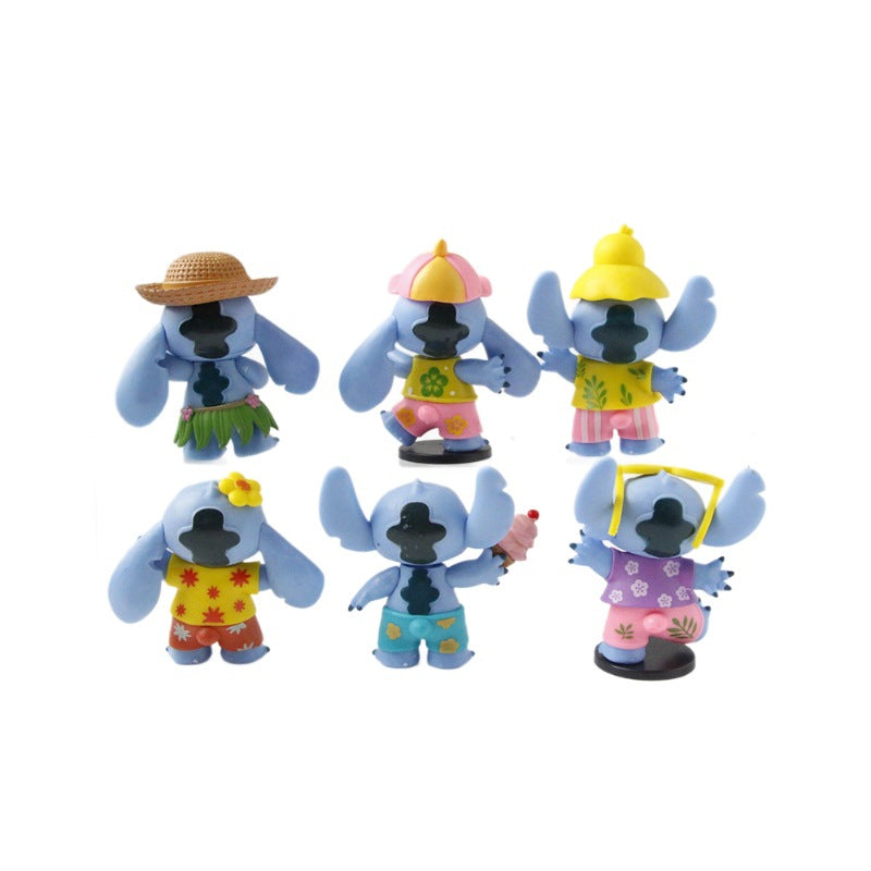 Stitch's summer party series blind box is cute and plays with summer series figure peripherals