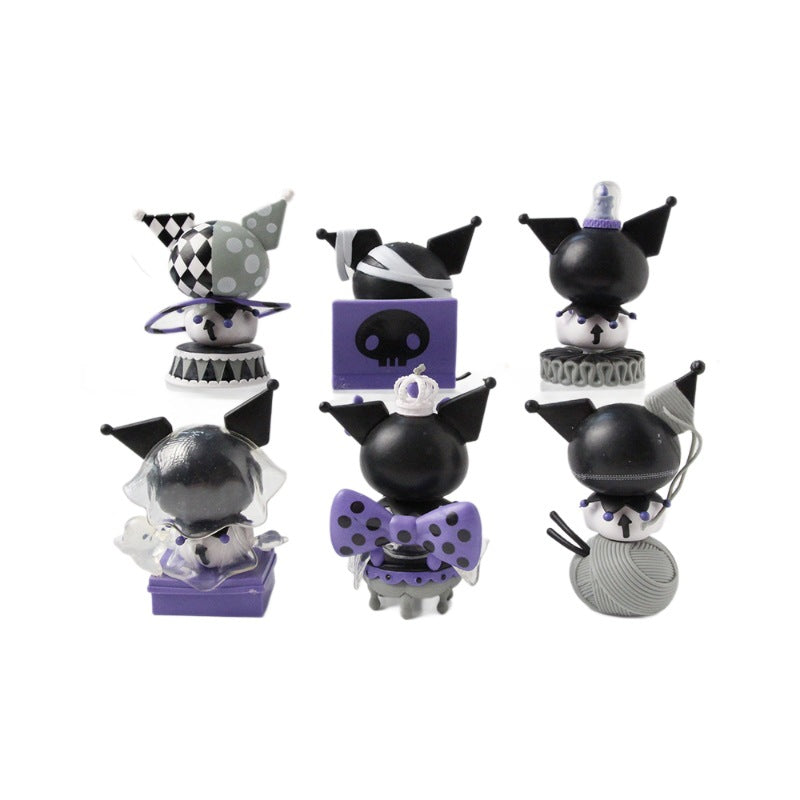 Kuromi Dark Night Story series, Sanrio blind box, trendy play, hand-held office, baby machine, gacha, supermarket toy wholesale