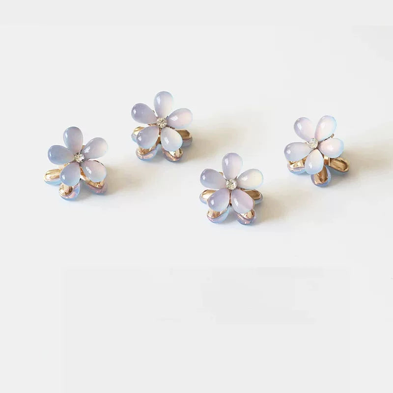 Small mini floral claw clip for women, high-end side, bangs hair clip for front front, delicate princess hair clip