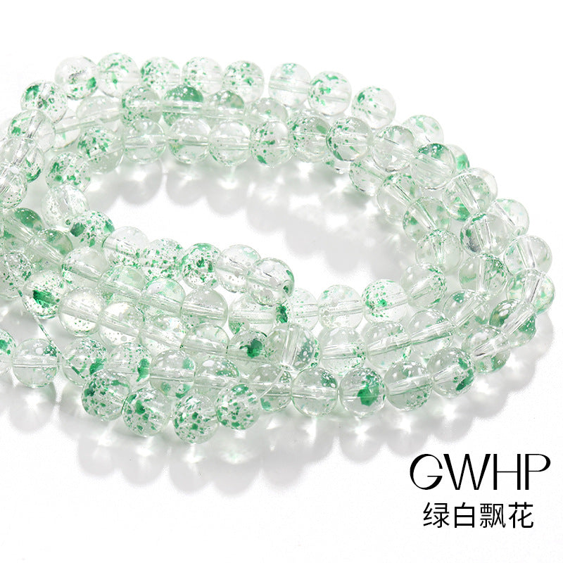 Cross-border DIY new glass pearl bead handmade bead bracelets, necklaces, accessories, and materials available wholesale in stock