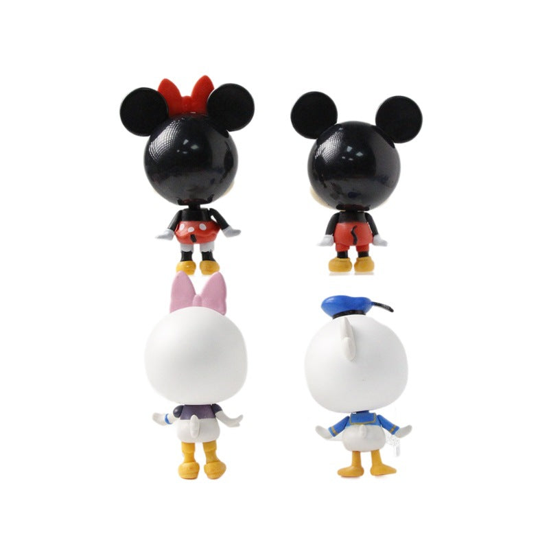 Birthday baking decoration Donald duck doll toy model cake decoration ornament Mickey Mouse car ornament ornament