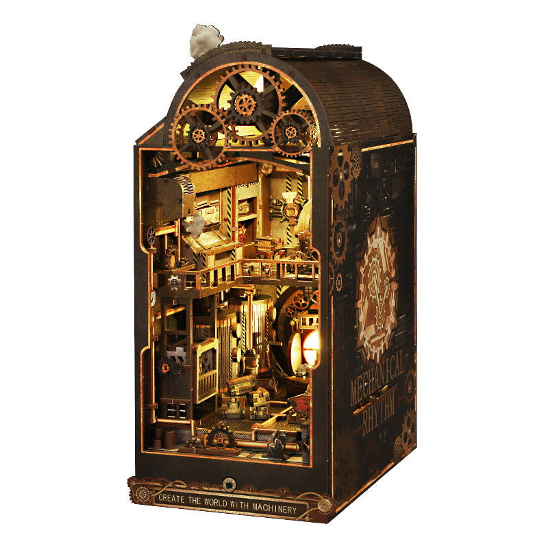 JITT DIY cabin JTSL-19-B mechanical rhythm steampunk style miniature landscape model ornament gift