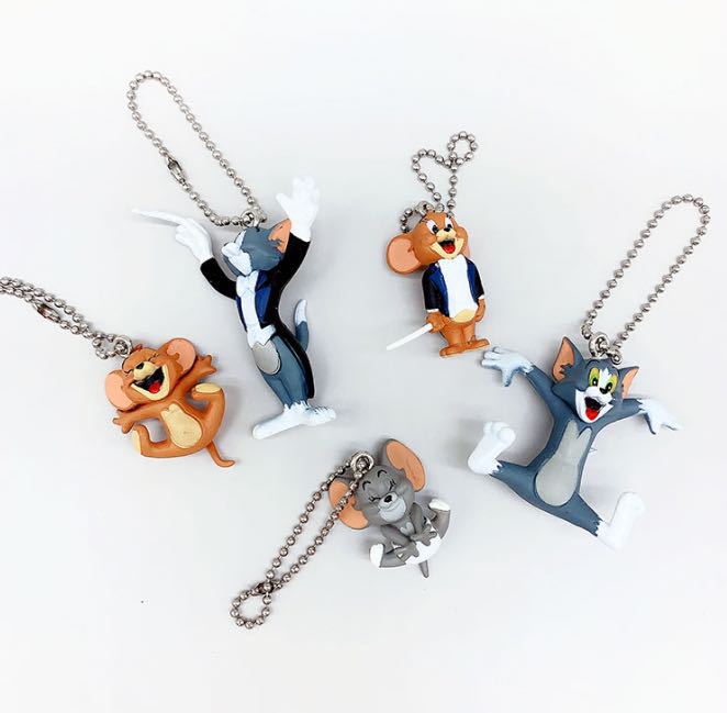 Spot cat and mouse sleeping cat set of 5 cat tom ornaments pendant keychain accessories doll DIY