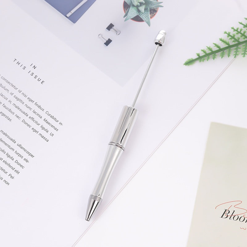 New Beaded Ballpoint Pens Plastic Beadable Pens Wedding Favors Birthday Party Gifts Student Stationery Pens