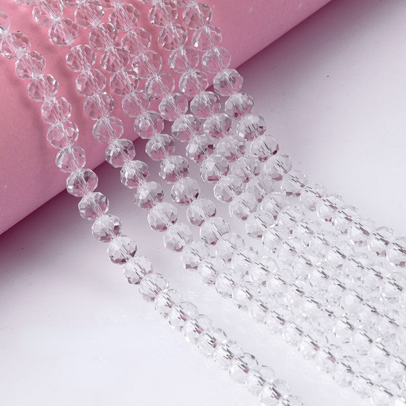 6mm 8mm Flat Bead with Hole in The Middle for Bracelet Necklace Accessories