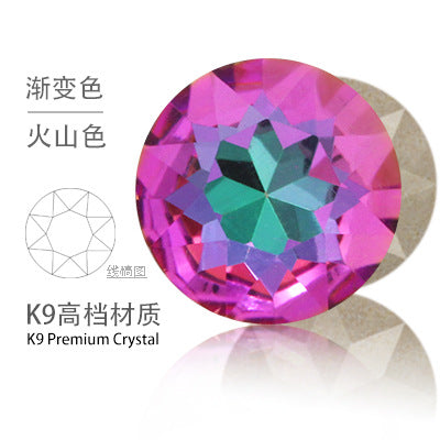 Cross-border K9 gemstone flower crystal glass special-shaped rhinestone headband, phone case crystal accessories, nail art diamond gemstone flower diamond beads