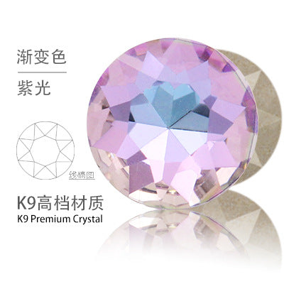 Cross-border K9 gemstone flower crystal glass special-shaped rhinestone headband, phone case crystal accessories, nail art diamond gemstone flower diamond beads