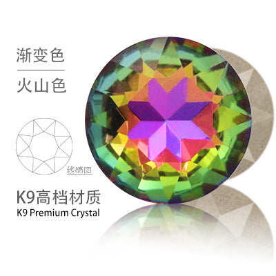 Cross-border K9 gemstone flower crystal glass special-shaped rhinestone headband, phone case crystal accessories, nail art diamond gemstone flower diamond beads
