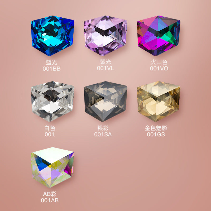 K9 Nail New Pointed Base Ice Cube Crystal Diamond Nail Stickers Diamond DIY Accessories Nail Art Accessories Nail Stickers