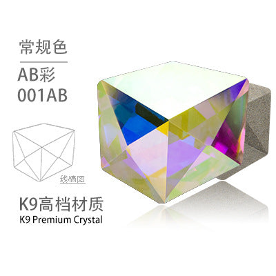 K9 Nail New Pointed Base Ice Cube Crystal Diamond Nail Stickers Diamond DIY Accessories Nail Art Accessories Nail Stickers