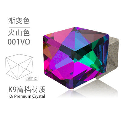 K9 Nail New Pointed Base Ice Cube Crystal Diamond Nail Stickers Diamond DIY Accessories Nail Art Accessories Nail Stickers