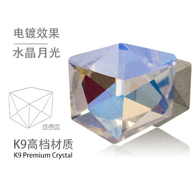 K9 Nail New Pointed Base Ice Cube Crystal Diamond Nail Stickers Diamond DIY Accessories Nail Art Accessories Nail Stickers