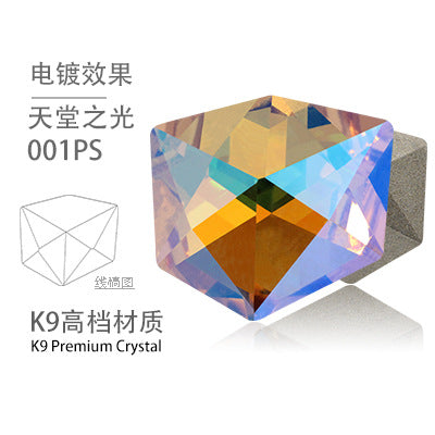 K9 Nail New Pointed Base Ice Cube Crystal Diamond Nail Stickers Diamond DIY Accessories Nail Art Accessories Nail Stickers