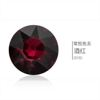 Pointed base round gemstone flower rhinestone phone case diamond material clothing accessories jewelry decoration irregular pointed base nail diamond