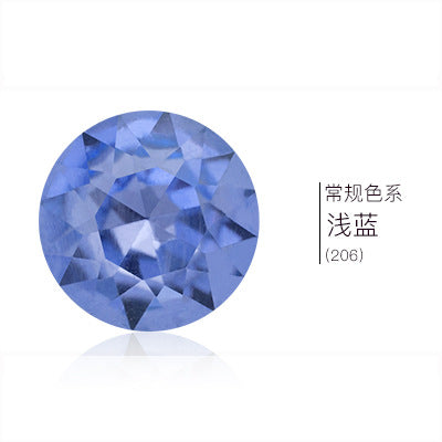 Pointed base round gemstone flower rhinestone phone case diamond material clothing accessories jewelry decoration irregular pointed base nail diamond