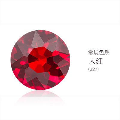 Pointed base round gemstone flower rhinestone phone case diamond material clothing accessories jewelry decoration irregular pointed base nail diamond
