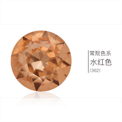 Pointed base round gemstone flower rhinestone phone case diamond material clothing accessories jewelry decoration irregular pointed base nail diamond