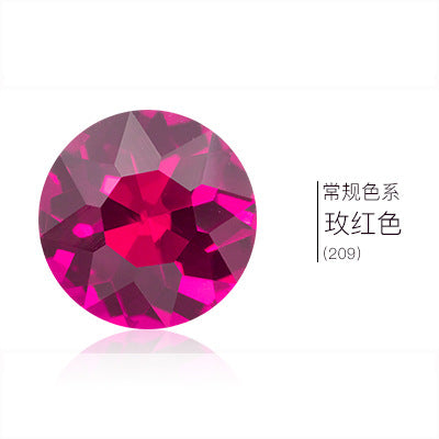 Pointed base round gemstone flower rhinestone phone case diamond material clothing accessories jewelry decoration irregular pointed base nail diamond