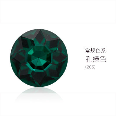 Pointed base round gemstone flower rhinestone phone case diamond material clothing accessories jewelry decoration irregular pointed base nail diamond