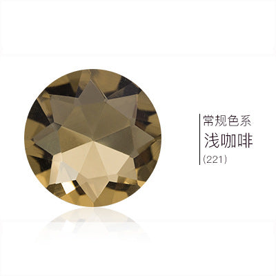 Pointed base round gemstone flower rhinestone phone case diamond material clothing accessories jewelry decoration irregular pointed base nail diamond