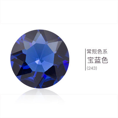 Pointed base round gemstone flower rhinestone phone case diamond material clothing accessories jewelry decoration irregular pointed base nail diamond