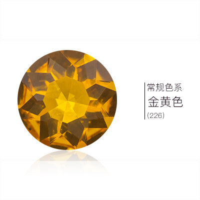 Pointed base round gemstone flower rhinestone phone case diamond material clothing accessories jewelry decoration irregular pointed base nail diamond