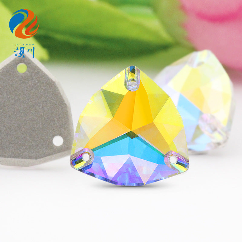 K9 Fat Triangle Flat Bottom - Hand-Stitched Drill Artificial Perforation Hat Jewelry Shoes Accessories