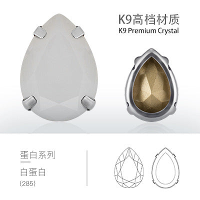 Waterdrop Hollow Claw Drill Special-Shaped Hand-Seam Drill 40mm Thickened Base Support Clothing Accessories Accessories Piercing Hollow Claw Drill