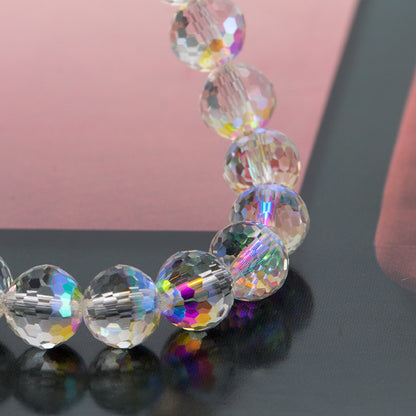 Factory direct sales of crystal, glass disco balls, DIY jewelry accessories, bracelets, beads, glass flat beads, wholesale