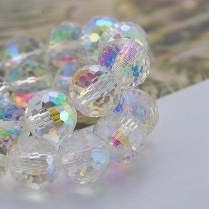 Factory direct sales of crystal, glass disco balls, DIY jewelry accessories, bracelets, beads, glass flat beads, wholesale