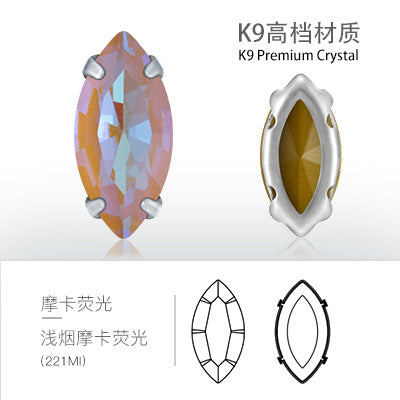 Xichuan factory direct sales, horse eye hollow claw drill, hand-sewn drill DIY accessories, clothing and shoe material accessories
