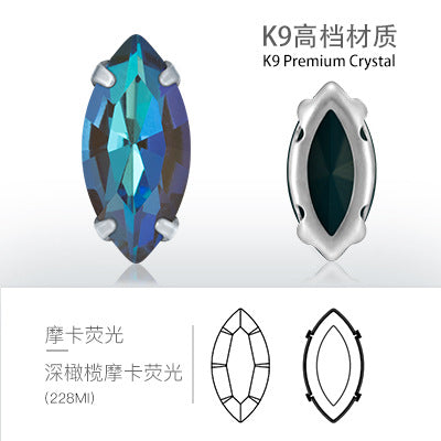 Xichuan factory direct sales, horse eye hollow claw drill, hand-sewn drill DIY accessories, clothing and shoe material accessories