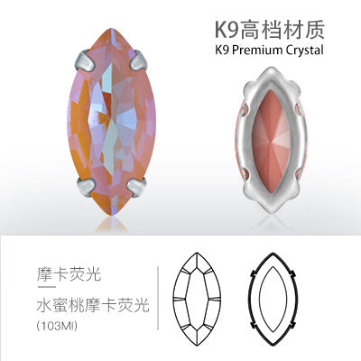 Xichuan factory direct sales, horse eye hollow claw drill, hand-sewn drill DIY accessories, clothing and shoe material accessories
