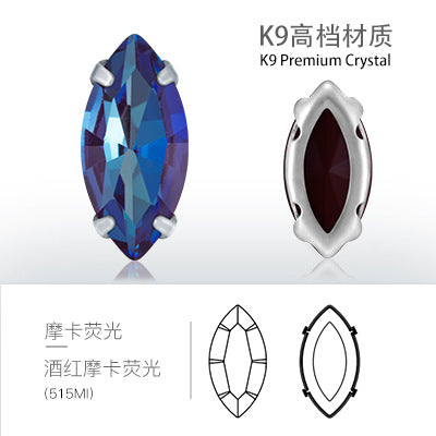 Xichuan factory direct sales, horse eye hollow claw drill, hand-sewn drill DIY accessories, clothing and shoe material accessories