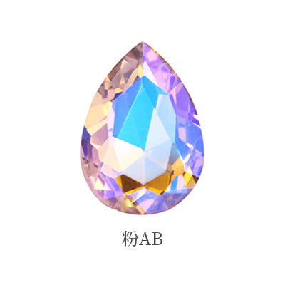 Drop Shape Diamond, Real Silver Plated Bottom Glass, Rhinestone Luggage, Hair Accessories, Accessories, Culet Drop Diamond