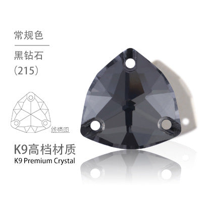 K9 Fat Triangle Flat Bottom - Hand-Stitched Drill Artificial Perforation Hat Jewelry Shoes Accessories