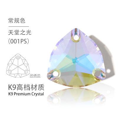 K9 Fat Triangle Flat Bottom - Hand-Stitched Drill Artificial Perforation Hat Jewelry Shoes Accessories