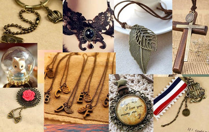 pendant Charms mix collections - Dripping Alloy DIY Bracelet Necklace Earring Key Ring Pendant