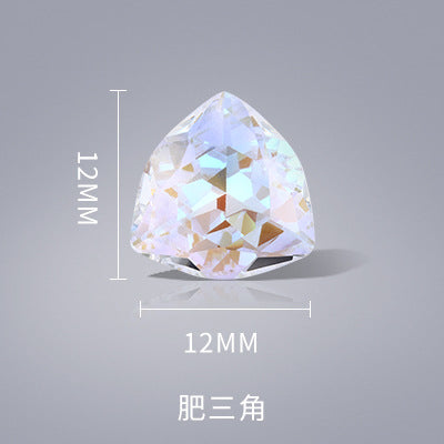 New transparent bottomless fluorescent series, multiple specifications and shapes, glass crystal diamond craftsmanship that does not fade