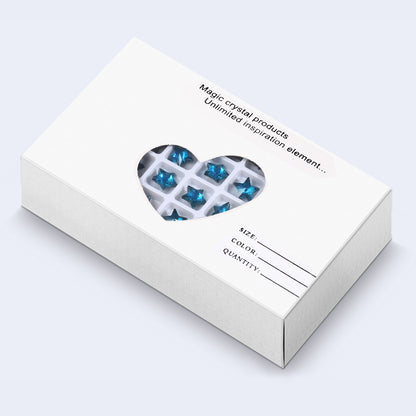 Pentagonal star, high-top rhinestone, irregular rhinestone, rhinestone hot shear, hair accessories, shoes, suitcases, clothing, and accessories that do not fade, pointed bottom pentagonal rhinestones